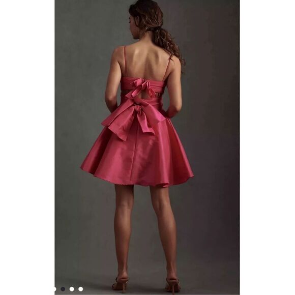 Helen O'Connor Voluminous Nova Cut Out Mini Party Pink Dress Prom Sz 4 NWT$599 - Picture 3 of 7